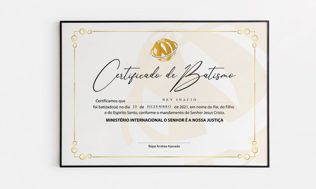 Certificado Ministerio